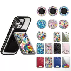 CASOSEFY x FLOWERS BLOOM Takashi Murakami Sunflower Magnetic Stand Pata Ring Magsafe