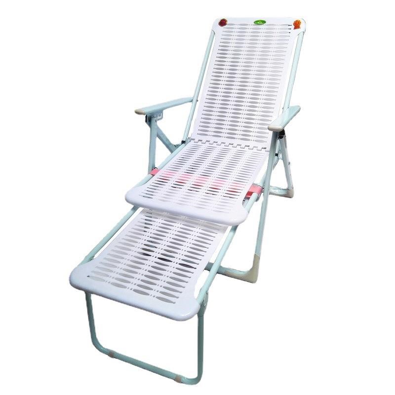 折叠椅子躺椅午休午睡塑料沙滩椅家用阳台便携Q沙发懒人休闲靠椅