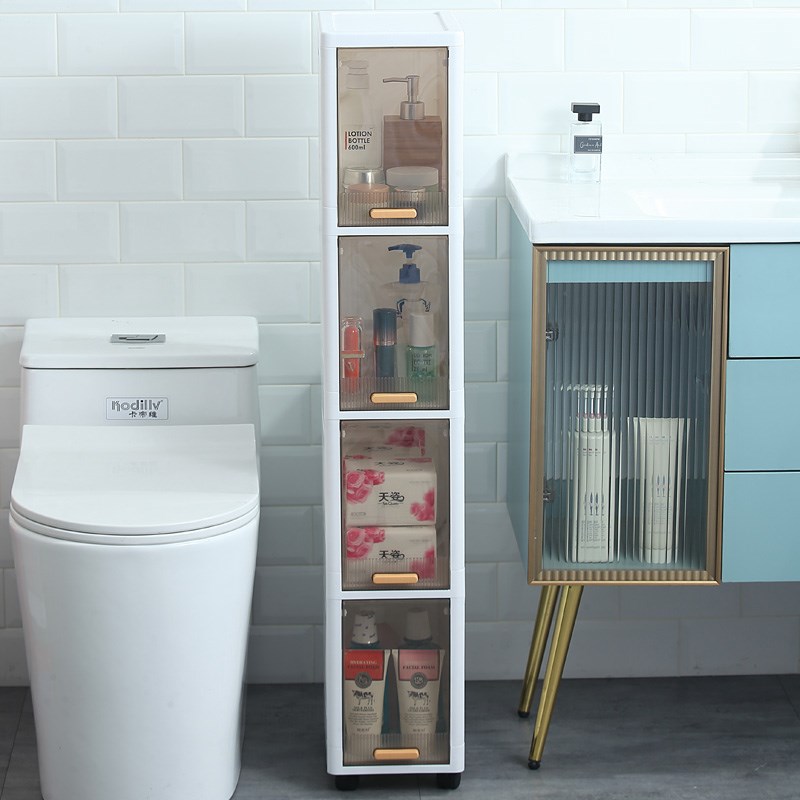 夹缝收纳柜厨房落地橱柜窄缝隙z餐边柜子调料品家用储物多层置物