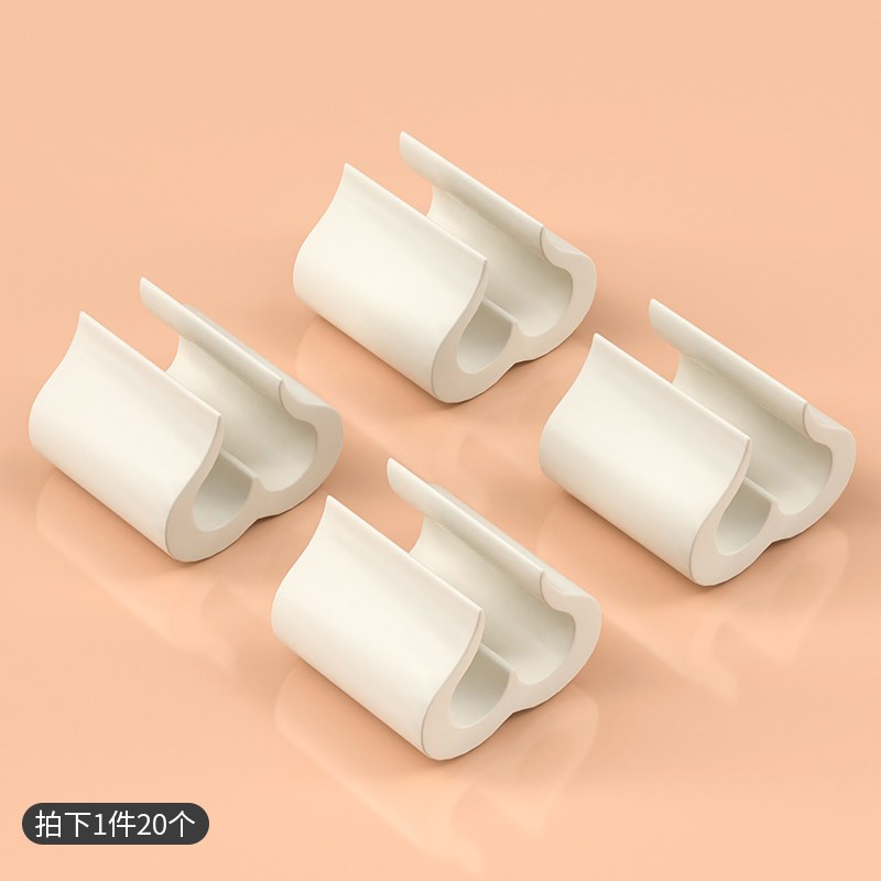 儿童书架卡扣3字扣书架固定器塑料扣支架固定连接夹X子20颗一包