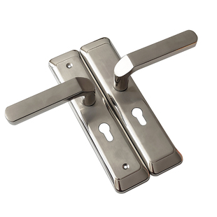 155 P140 170 130 卧室内房间门锁把手小50双舌不锈钢面板孔距125