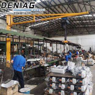 熱銷手動旋轉旋臂吊手搖懸臂吊270度旋轉單梁起重吊機 上門安裝