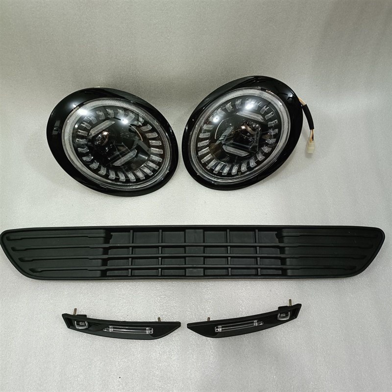 新能源龙启D20电动四轮车前大A灯总成中网后尾灯前杠机盖子叶子板