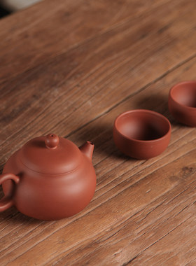荣昌陶纯全手f工文旦壶四大名陶功夫茶具茶壶原矿陶壶可养非紫砂