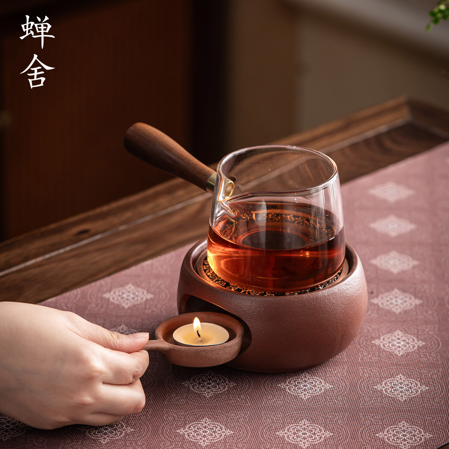 蝉舍陶蜡烛温茶炉煮茶炉茶道家用耐热煮茶器套装烛加热暖茶炉,餐饮具,煮茶炉,淘宝优惠券,粉丝福利购,淘宝优惠卷