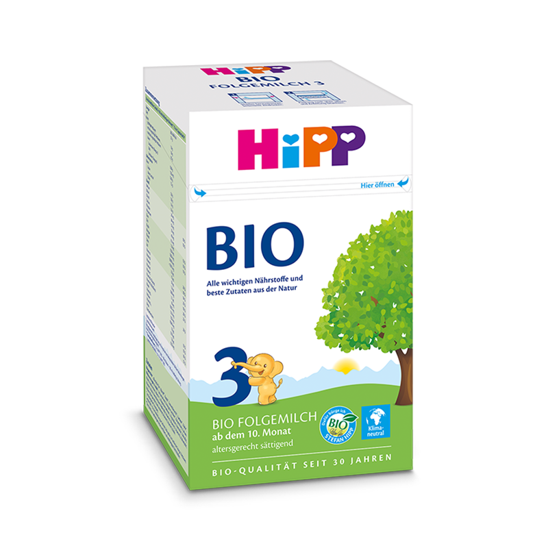 德国Hipp喜宝欧盟有机BIO婴儿配方奶粉3段600g 10-12月德国造盒装