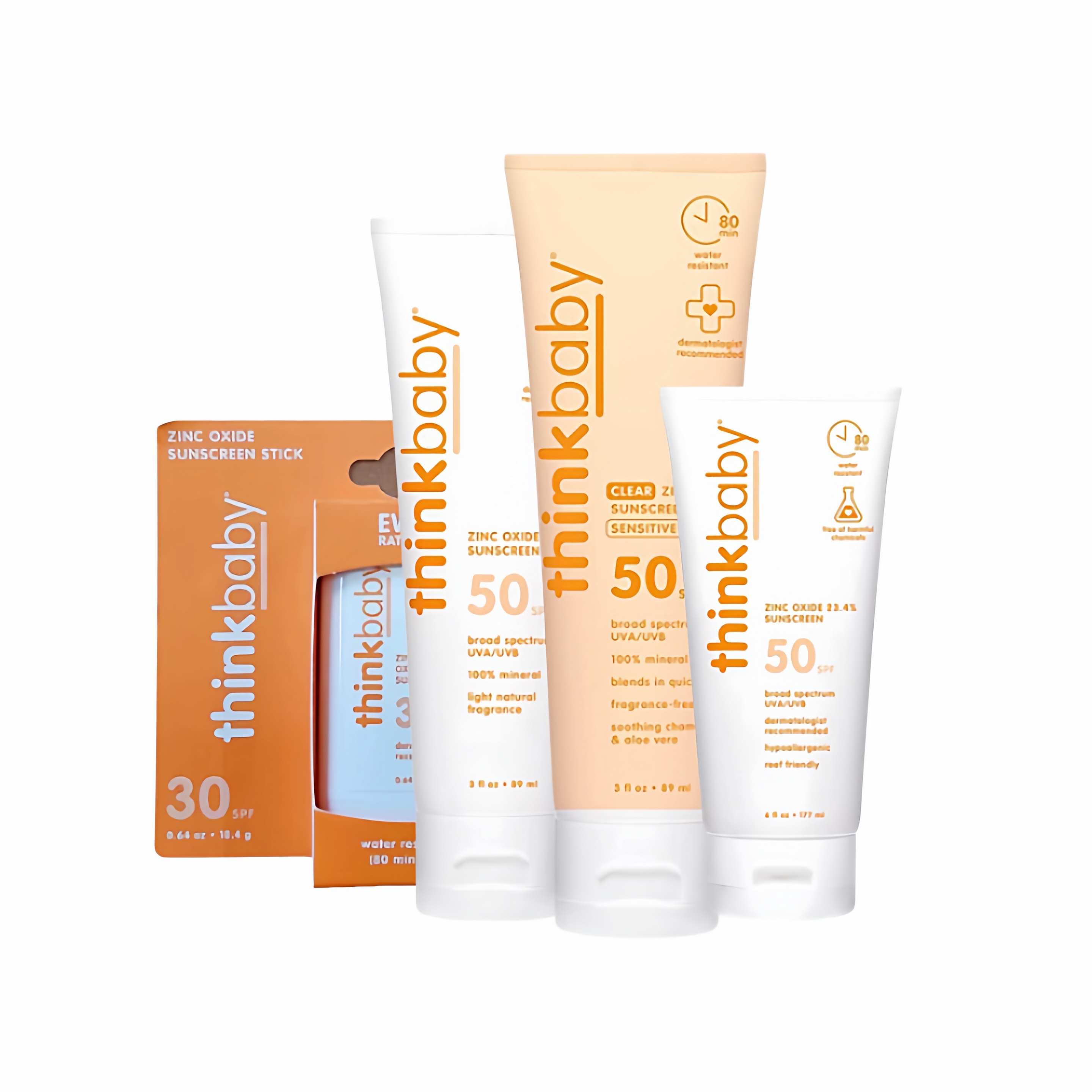 美国Thinkbaby儿童防晒棒 SPF30 18.4g /宝宝防晒霜 SPF50 89ml