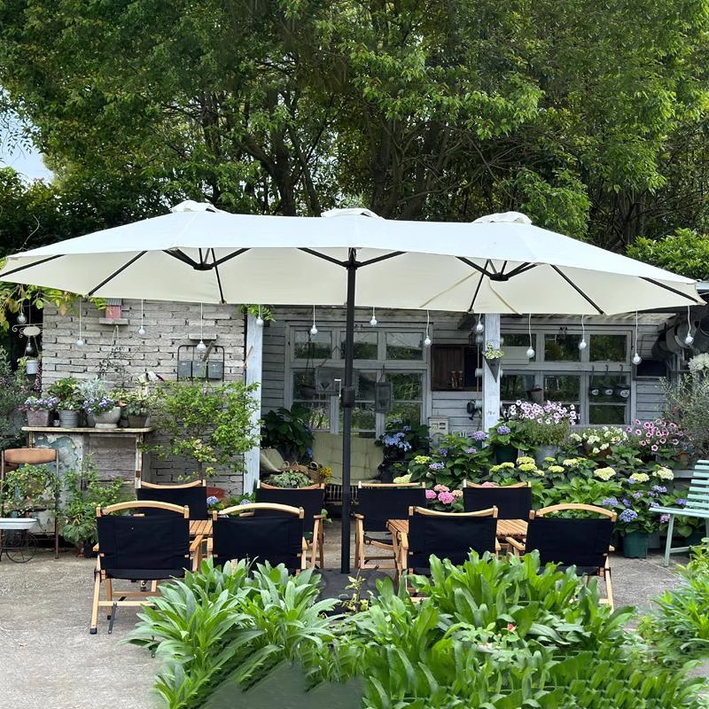 民宿户外庭院遮阳伞咖啡厅外摆室外商用活动遮阳伞别墅院子遮阳棚