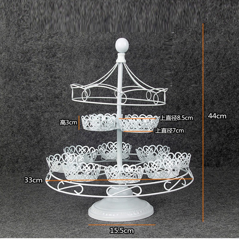 新款 旋转的木马 白色杯子蛋糕架 蛋糕展示架 蛋糕架 12杯 婚庆