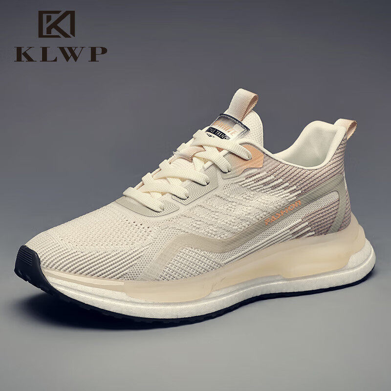 KLWP高档男鞋网面透气运动鞋秋季新款男士休闲鞋旅游鞋轻便跑步鞋
