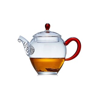 玻璃壶耐高温耐热玻璃加厚泡茶小号家用透明过滤水壶纯手工冲茶器