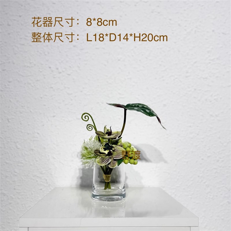 样板间售楼处酒店餐厅餐桌卫生间洗手台家居饰品现代仿真花艺摆件