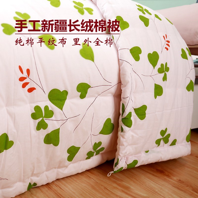手工绗缝被(花色随机)