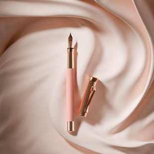 Faber-Castell/德国辉柏嘉伯爵图纹系列钢笔玫瑰金进口18K金笔尖墨水笔金属高端签字练字书法送女友老师礼物