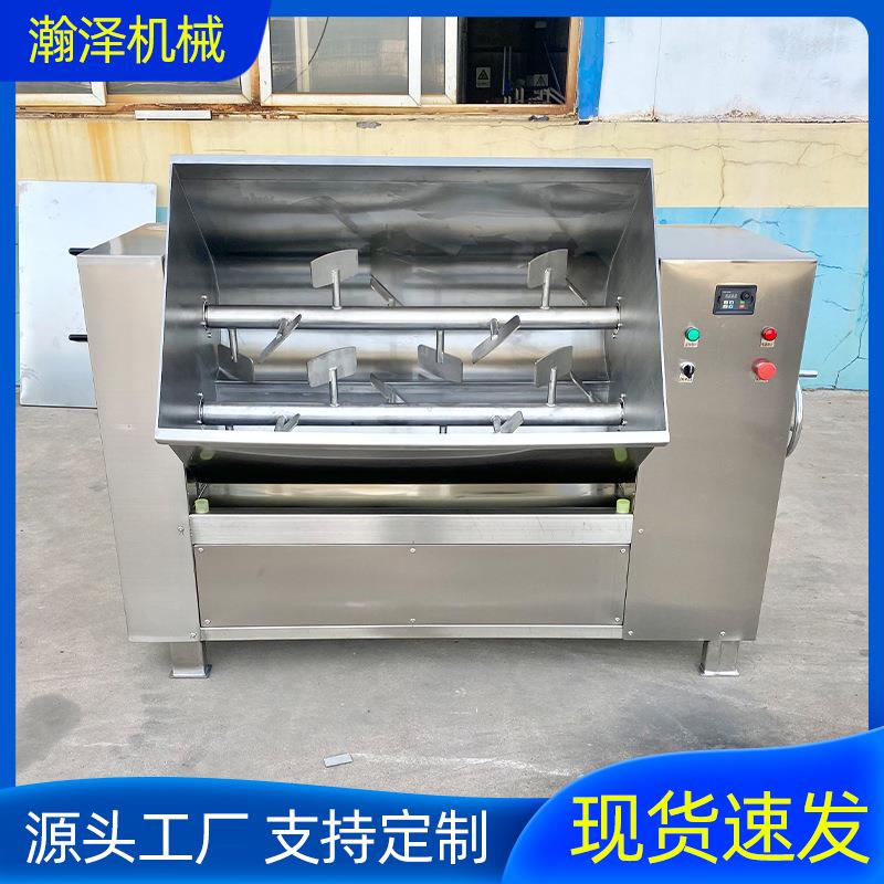 工厂用拌馅机可倾式饺子馅烤肠腊肠肉馅和馅机商用双绞龙搅拌机