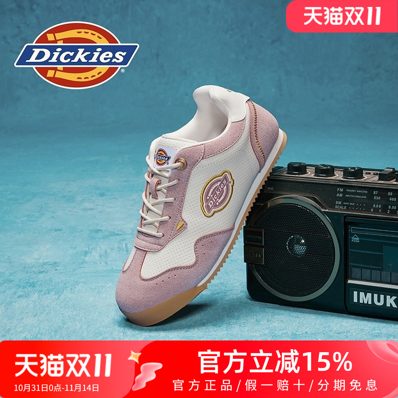 Dickies女鞋2025新款秋冬季德训鞋女款百搭学生运动休闲板鞋潮鞋