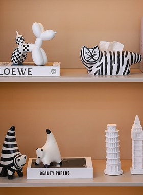 轻奢酒柜摆件现代客厅办公室电视柜家居装饰品玄关桌面工艺品