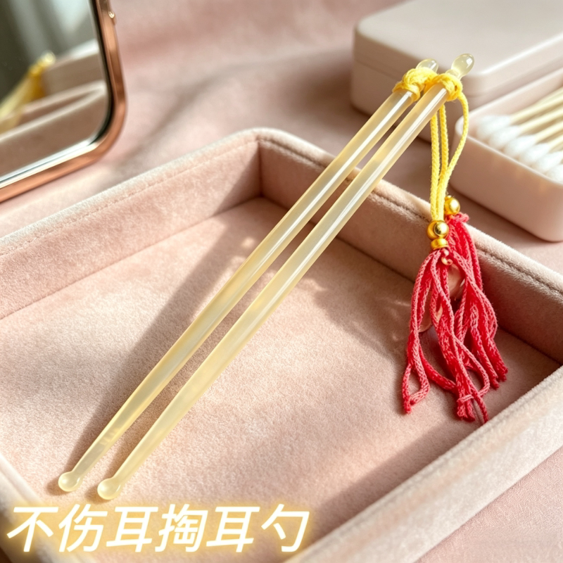 挖耳勺天然牛角掏耳勺掏耳神器成人采耳朵工具扣耳屎专用耳耙子