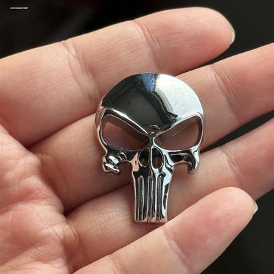 骷颅头车贴玩具枪贴金属贴手机贴惩罚者punisher megwell sticker