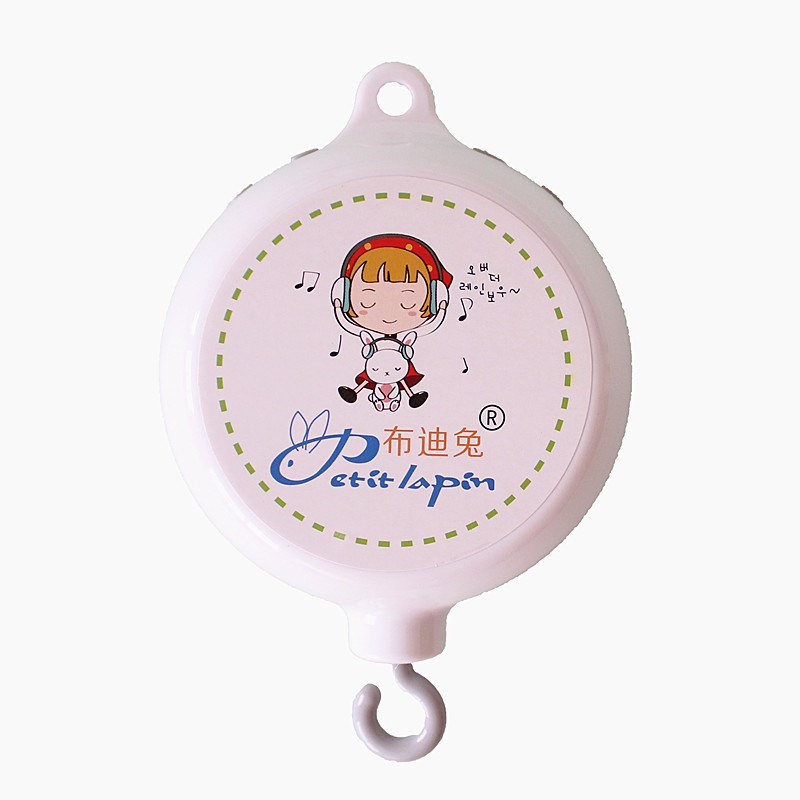 毛绒床铃音乐盒转转乐遥控充电自动旋转动下载音乐床挂八音盒