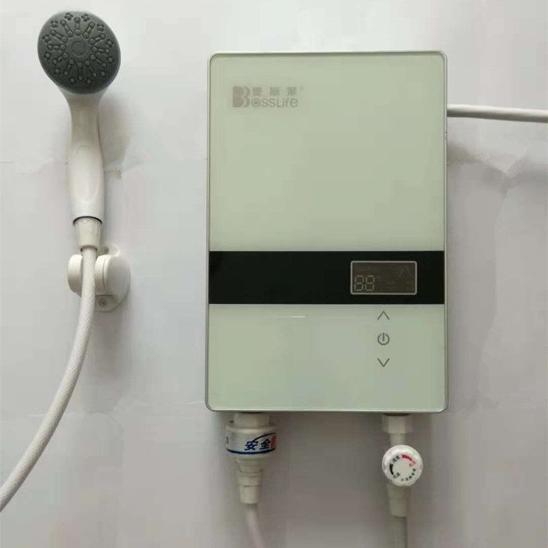 堡斯莱即热式小型家用电热水器恒温触屏控制发廊洗头租房洗澡淋浴
