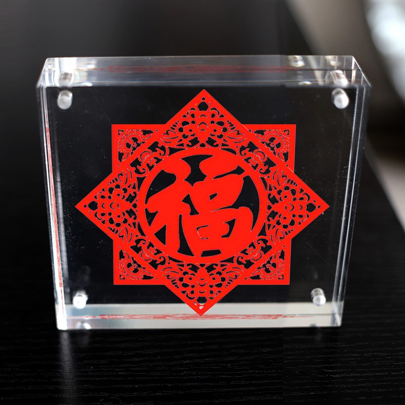 正方形相框 剪纸定制创意照片架亚克力卡片像框迷你5 7寸儿童摆台