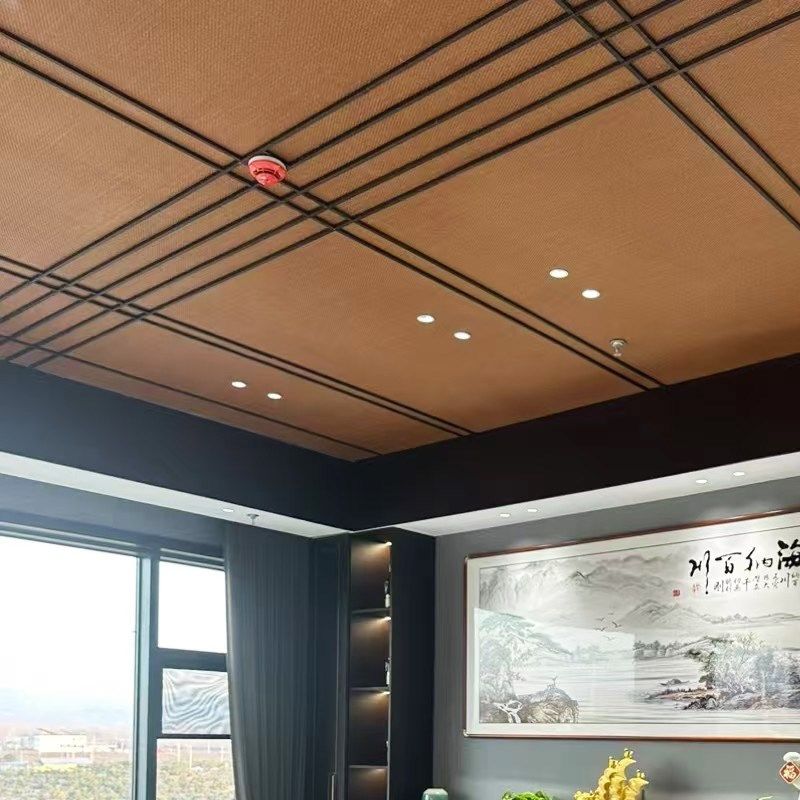 藤席竹编吊顶复古装修老屋改造客厅背景墙家居民宿酒店装饰材料