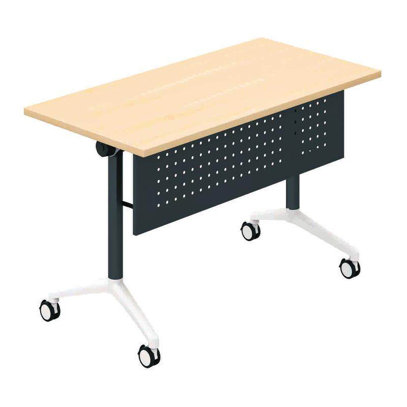 F019S折叠条桌钢架学生桌培训会议折叠条桌可拼接