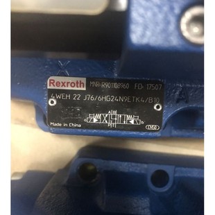 力士乐电磁阀R901108960 B10德国Rexroth 4WEH22J7X 6HG24N9ETK4