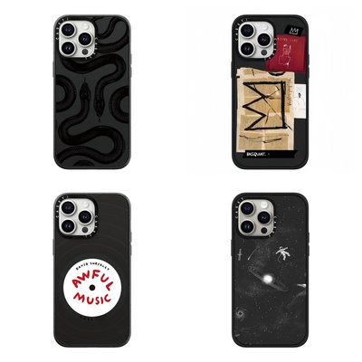 PX＆FC磨砂失重黑苹果17手机壳