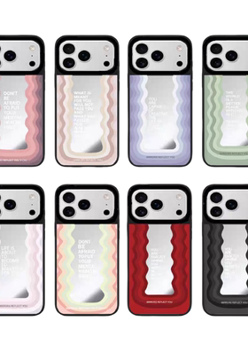 【PX＆FC】粉色波浪标语苹果iPhone17Promax/AUR手机壳15pro∕16/14∕13磁吸MagSafe卡通12明星同款华强北女