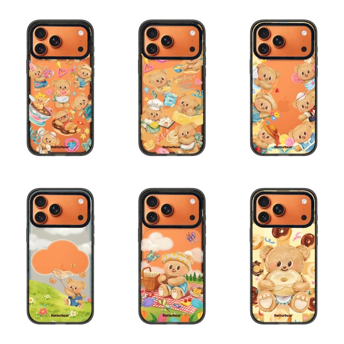 【PX＆FC】 咖啡黄油小熊适配苹果17星宇橙色适用iPhone17promax手机壳16/15ProMax明星女14Pro防摔保护13/12