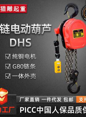 环链电动葫芦DHS型80v工厂使用220v家用提升机2TT5T10吨电倒链