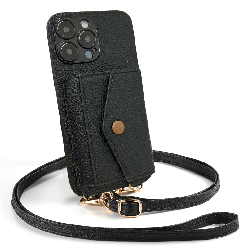 适用小米POCOM6Pro手机壳M6化妆镜M5S插卡套M5背带绳M4Pro钱包M3斜跨m6卡包Lite小众m5s可装卡防摔创意时尚