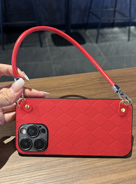 坎宁安适用于小米POCOF6PRO手机壳F6小香风F5Pro手提绳F5结婚F4Gt喜庆F3菱格F2Pro挂绳F1小众f2时尚保护套