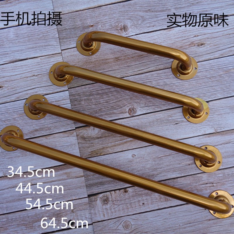 工业风金色水管门把手复古铁艺水管拉手门把手木门橱柜门把手明装