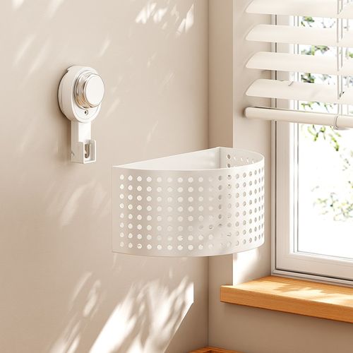 放葱姜蒜b收纳盒壁挂式吸盘置物架厨房收纳神器菜篮子免打孔小挂