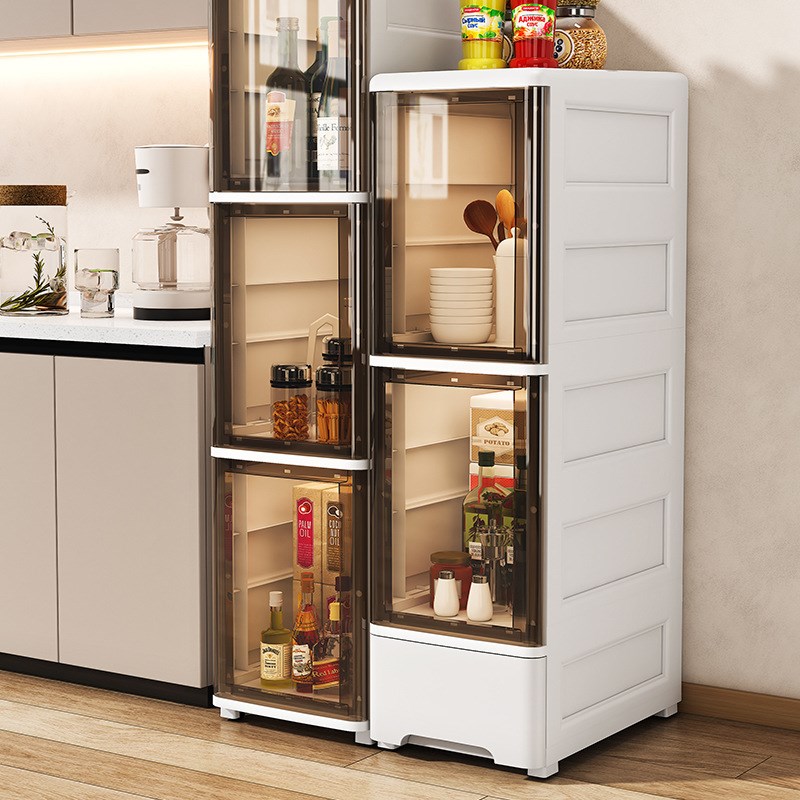 20-36cm 宽夹缝置物架v开门式卫生间浴室储物柜厨房杂物窄缝收纳