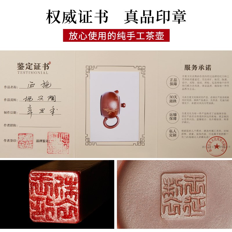 广西钦州坭兴陶茶壶王征名家线刻纯E手工西施壶泡茶壶家用茶具套