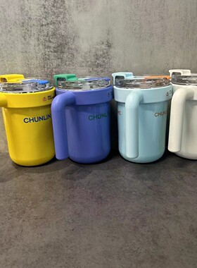 春林chunlin杯子大容量双饮保温杯316不锈钢女高颜值随行便携水杯