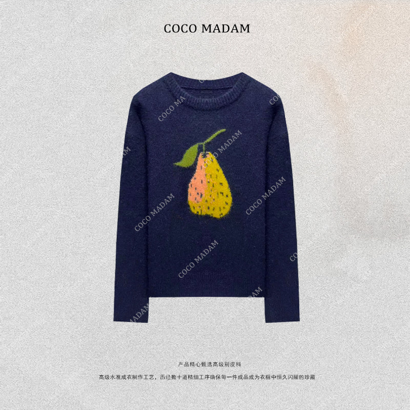 NIUNIU ·T-2246 羊绒毛织衫长袖套头圆领毛衣