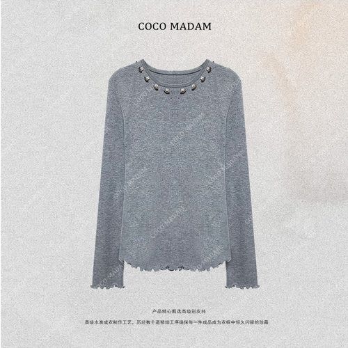 NIUNIU ·T-1191早秋新品毛针织衫圆领纯色长袖羊毛衫百搭毛衣