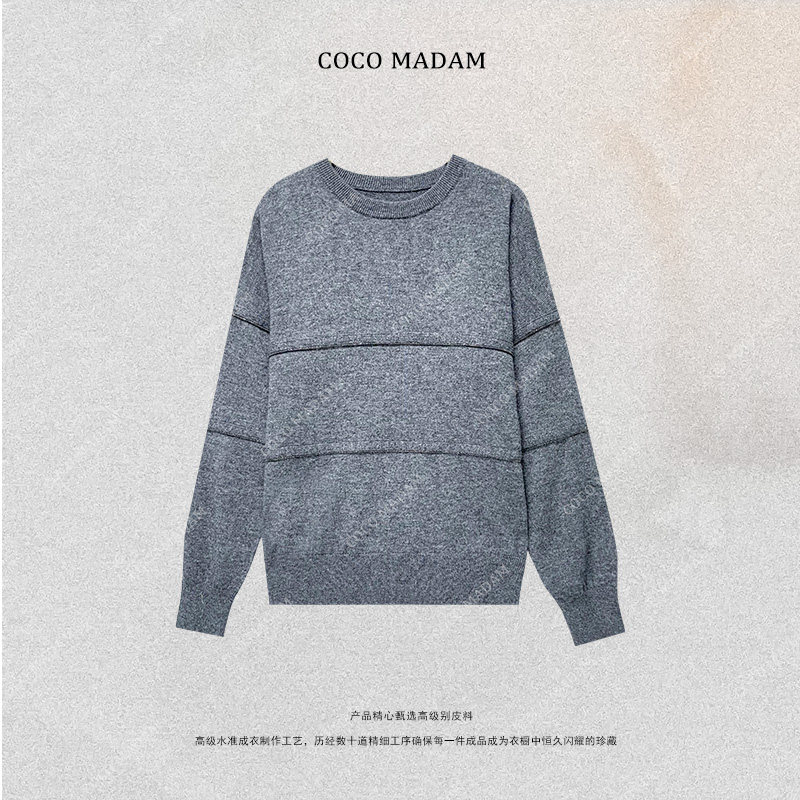 NIUNIU ·T-1244 长款羊绒衫修身型简约休闲女士圆领