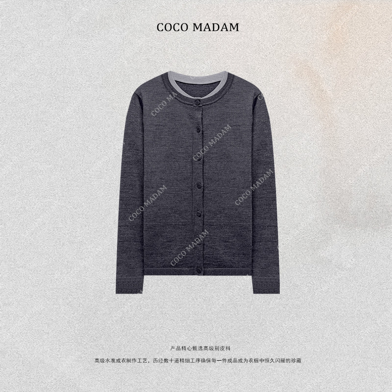 NIUNIU ·T-2014 针织圆领休闲款秋季毛针织衫毛衣纯色百搭开衫