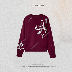 100高支羊毛重工刺绣时尚 NIUNIU 275 Niu 百搭毛衣