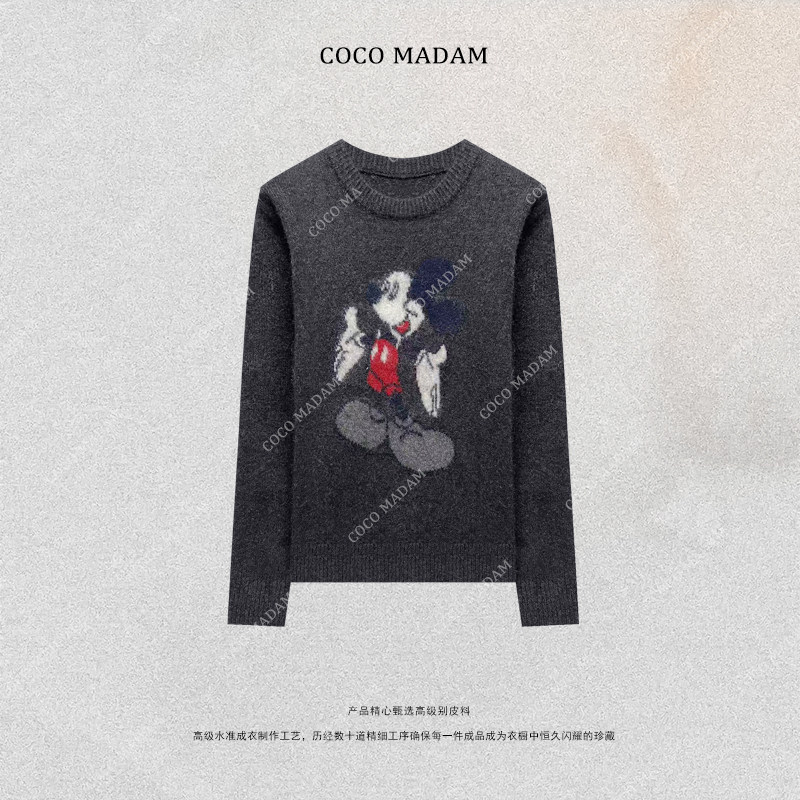 NIUNIU ·T-2254 厚款秋冬圆领针织长袖羊绒毛衣女