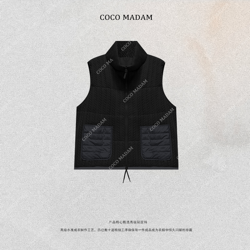 NIUNIU ·T-1810 秋冬拉链立领保暖潮流无袖休闲棉服马甲