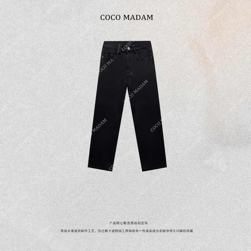 NIUNIU ·T-1668 秋冬加绒九分裤百搭高腰裤牛仔裤直筒裤