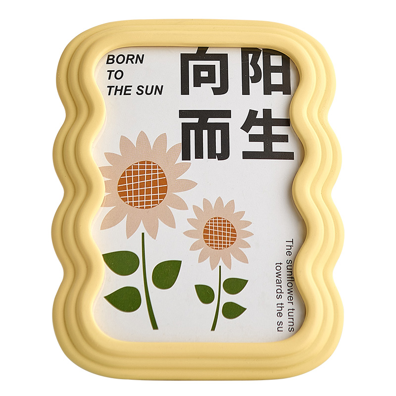 欧式6寸a亚克力相框摆台高级感照片挂墙画框儿童桌面小摆件装饰品