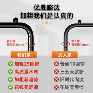 折叠家q用卧室简易挂衣架阳台晒衣服架子铁艺晾衣 晾衣架落地立式